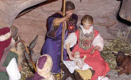 Betz'schen Krippe in der Au, Ausschnitt aus der Szene "Heilige Nacht", privat © Verein für Stadtteilkultur im Münchner Nordosten e.V., 2008, 2010