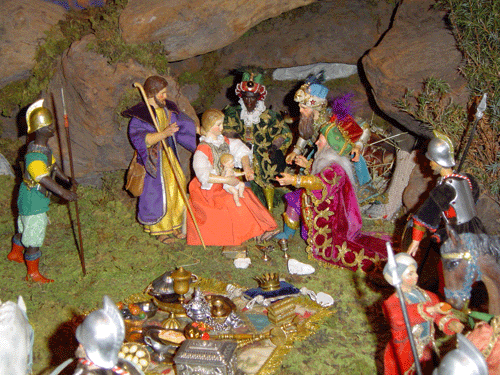 Betz'schen Krippe in der Au, Anbetung der Heiligen Drei Könige, privat © Verein für Stadtteilkultur im Münchner Nordosten e.V., 2008, 2010