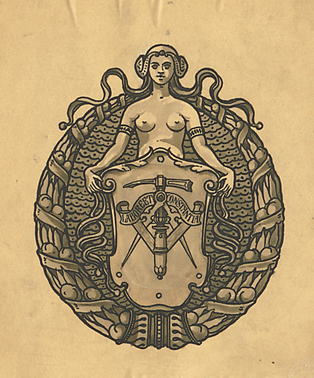 Motiv mit dem Motto Littmanns »Labore et Constantia« (»Arbeit und Beharrlichkeit/Beständigkeit«) © http://mediatum.ub.tum.de?id=985917