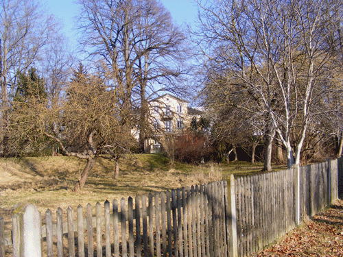 Theen-Villa mit Eingangsbereich von der Englschalkinger Straße aus gesehen; © dietlind pedarnig, 2008