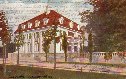 Villa Gumppenberg. Ansichtskarte der Terraingesellschaft Herzogpark-München, gelaufen am 15.3.1911 (© privat)
