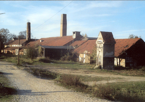 Die Reste der Ziegelei Lorenz Hartl, 1982, Cosimastraße 294, Quelle: Bernst, Karin: Oberföhring. Das Dorf und seine Bewohner im 19. Jahrhundert, München 2000.